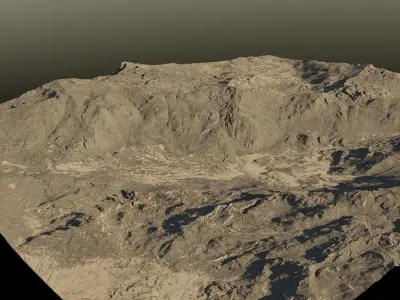 Realistic Vast Rocky Terrain 3D model