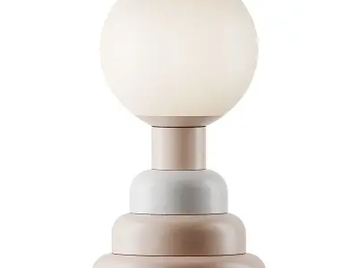 Henley Green Stacked Table Lamp 3D model