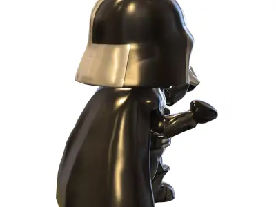 Darth Vader Chibi  Cute Star Wars Low-poly 3D model
