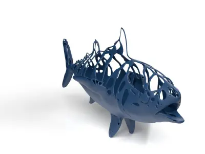 Bonito Dust Voronoi Low-poly 3D model