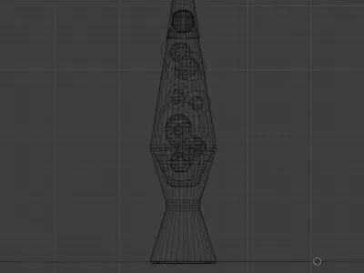 Lamp lava animated 3D model