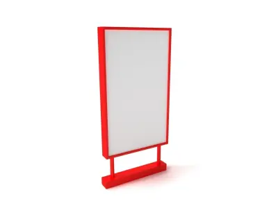 Red Billboard 3D model