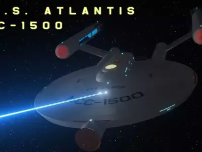 Atlantis Class Light Cruiser 3D model