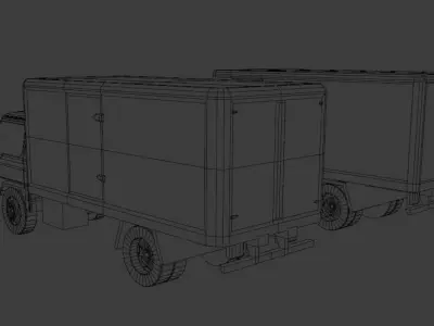 Isuzu Elf Low-poly 3D model