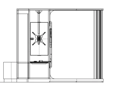 Modern Modular Photobooth Kiosk  Futuristic Minimal Design 3D model