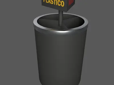 Basurero Ecologico Estacion Ecologico 3D model