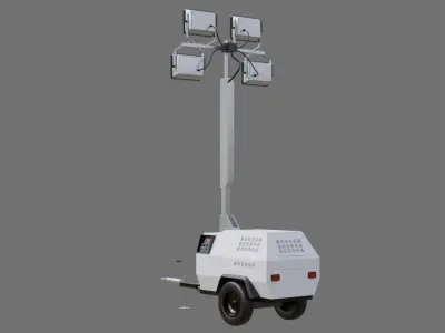 Light Tower 1A Low-poly 3D model