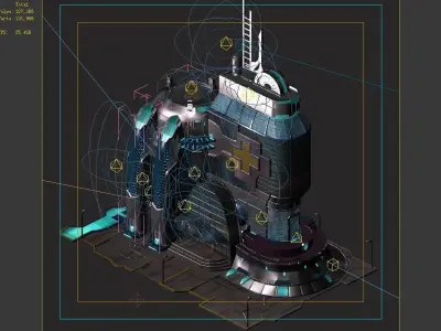 Different dimension - city state hospital 01 3D model