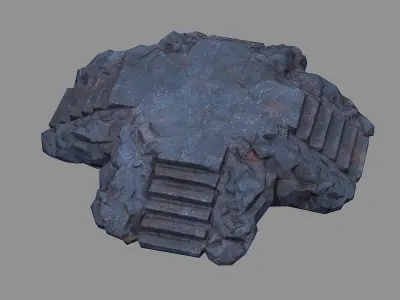 Staris Rock 07 Low-poly 3D model