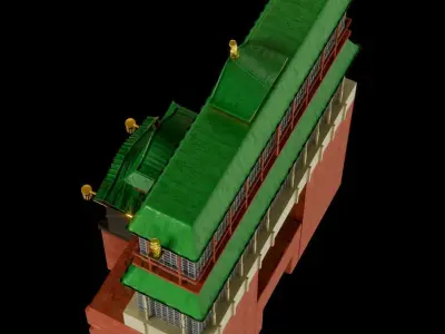 Japanese Dojo Free 3D model