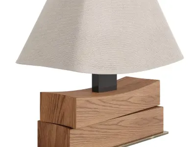 Beauregard table lamp Low-poly 3D model