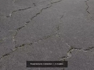 Road textures Collection 1 3D Model Pack