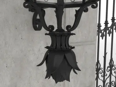 Exterior Mansion Gate 3D model