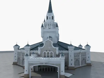 European Castle 3D model