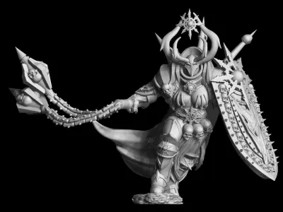 Kaynna statue of demon 3D print model