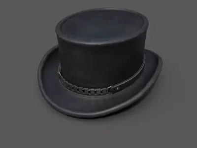 Human Hat scifi  Low-poly 3D model