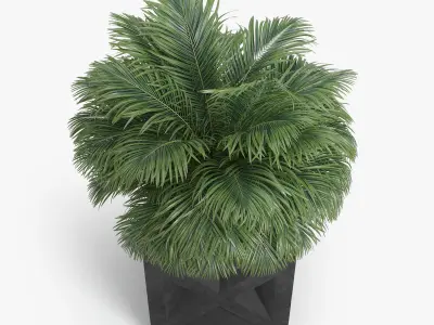 Panel planter Bushes 3D model