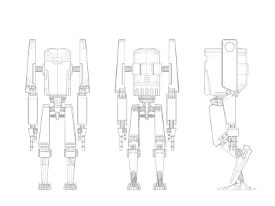 M19 ROBOT CHARACTER 3D model