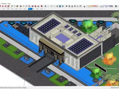 Sketchup Cultral Center S1 3D model
