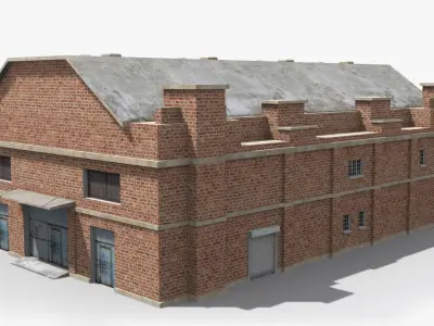 Factory xx15 Low-poly 3D model