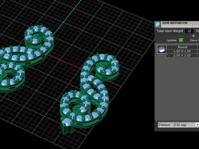 Earring 005 3D print model
