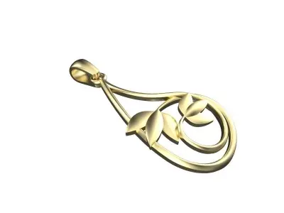 Wirework Drop Pendant 3D print model