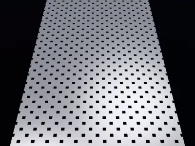 Perforated panel with 12 percent opening 25O128 3D model