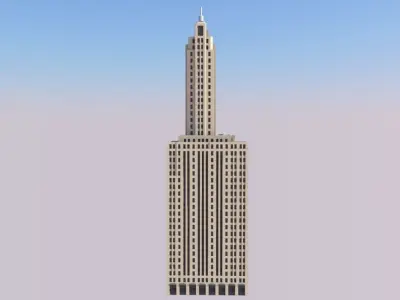 LaSalle Wacker Building 3D print model