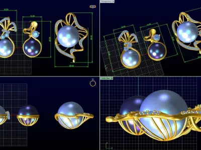 pearl pendant 3D print model