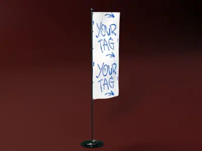 Splash Flag1 3D model