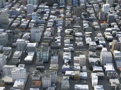 City 68 Low-poly 3D model