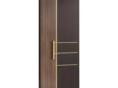 Interior door 21 Low-poly 3D model