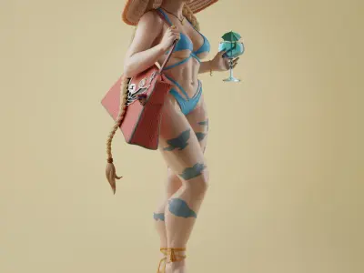 Cammy CHARACTER BY ESM 3D print model