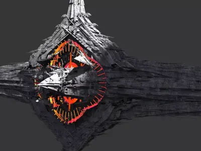 Galactic Senate Sword ship  3D model
