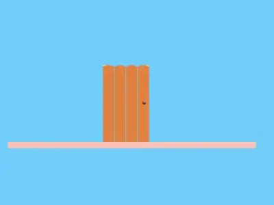 Beach Cabin Lowpoly Beach Prop Low-poly 3D model