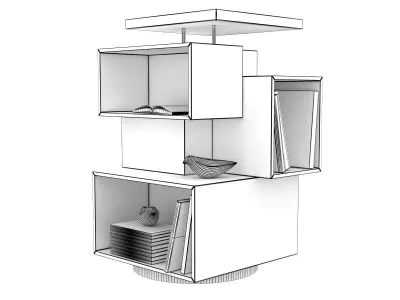 Stack Multifaceted Tower 3D model