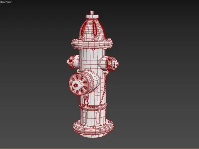 Fire hydrant 3D model 38