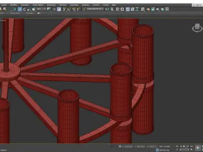 Revolve CH3090 Chandelier Low-poly 3D model