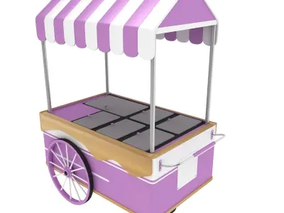 Ice Cream Cart  3D model