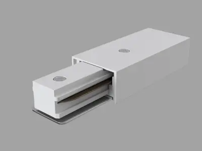 Track Lighting Accessory Track TRA001B-11W Maytoni Technical Free 3D model