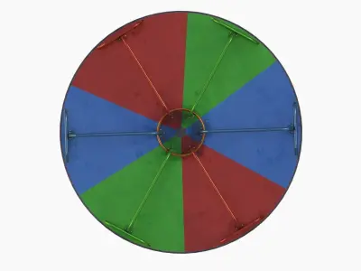 Merry-go-round carousel 06 3D model