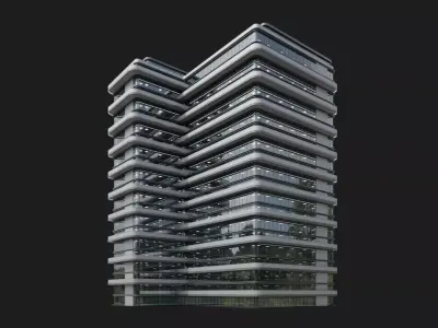 Cascade Tower 3D model