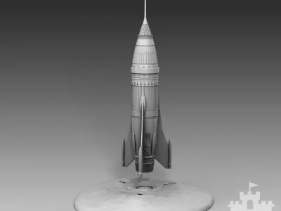 Martian rocket 3D print model
