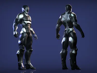 Sci-Fi Cyber Ninja 3D model