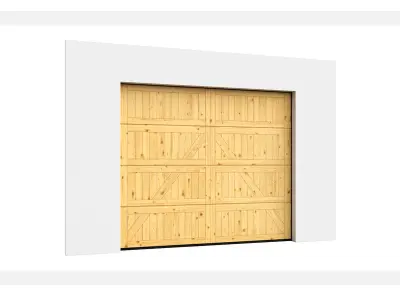 Sectional gates Hormann Motive 405 open and closed 3D model