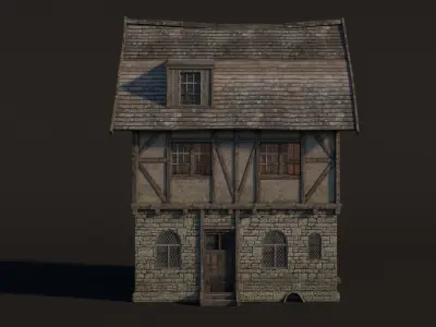 Fantasy Medieval House 05 3D model