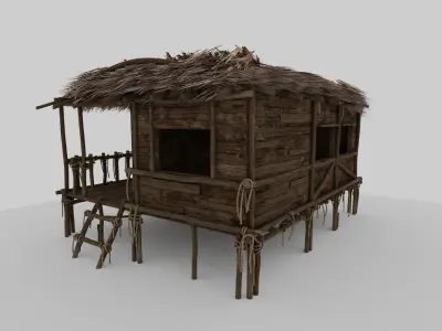 Beach Hut 3D model