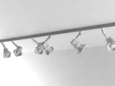 Truss Light Low-poly 3D model