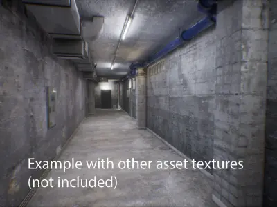 Building and Industrial Props unreal asset Low-poly 3D model