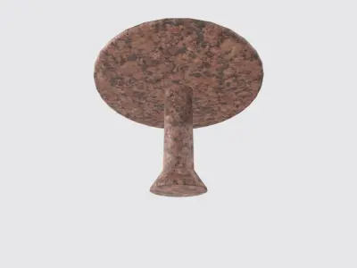 Low Poly Granite Table Free 3D model